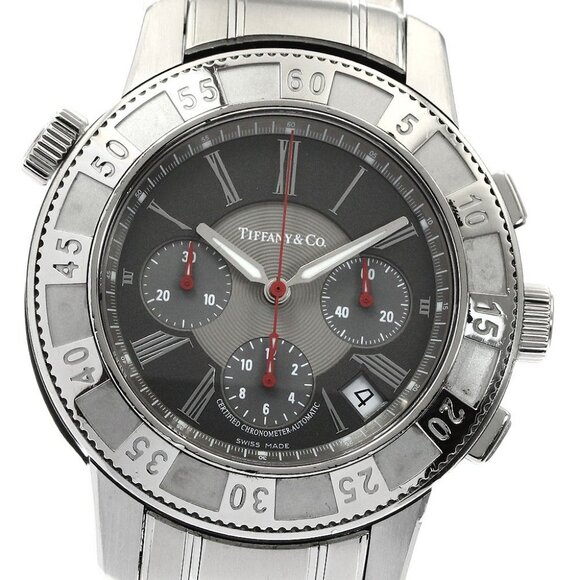 TIFFANY&Co. Mark T-57 Chronograph gray Dial Automatic Men's Watch - Picture 7 of 11